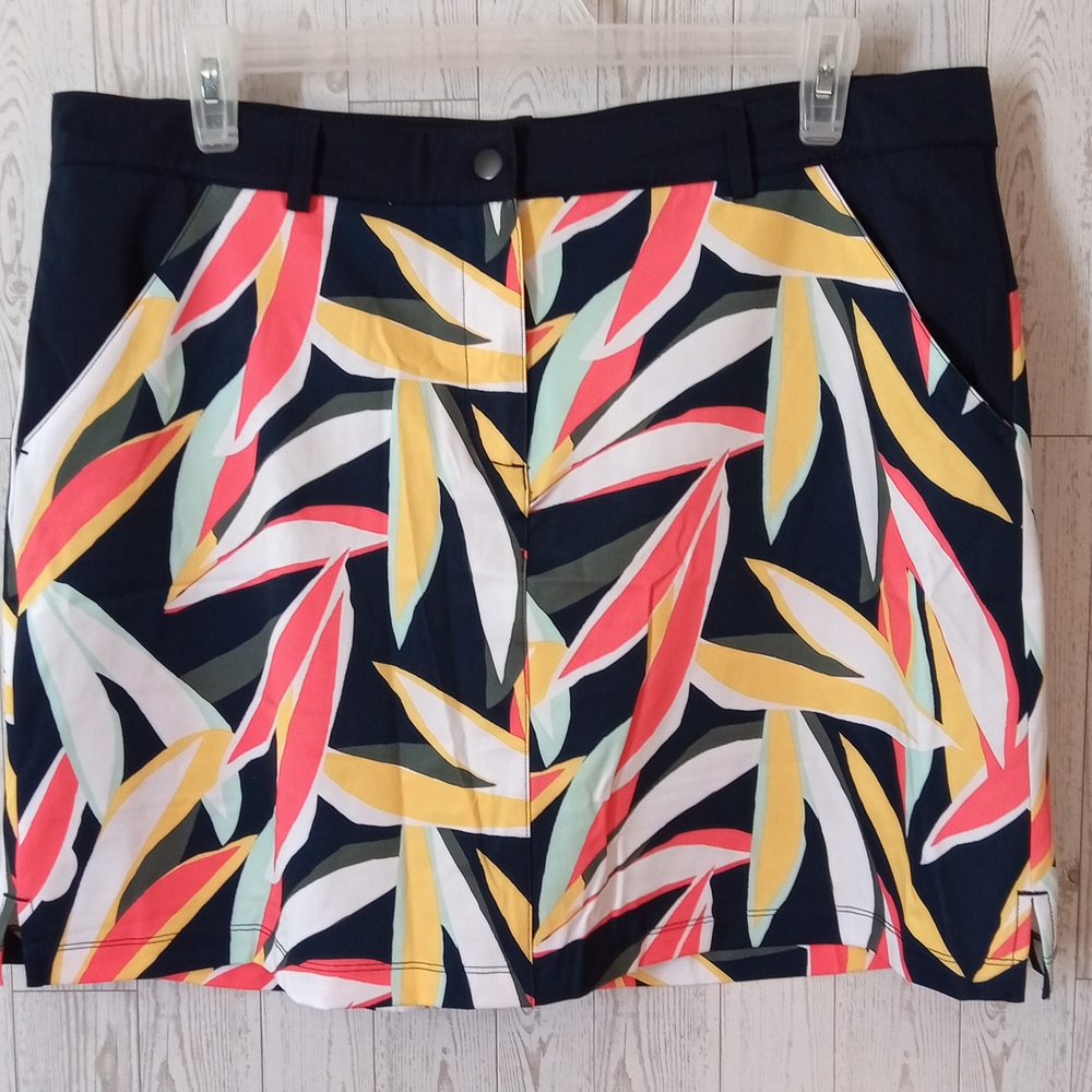 Lady Hagen Colorful Tropical Print Skort Women's Size 16 Sporty